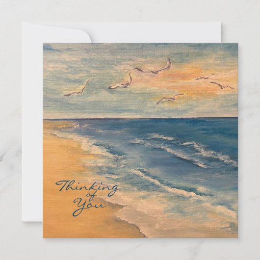 Ocean Beach Breeze Note Card Notitiekaartje (Voorkant)