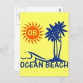 Ocean Beach Briefkaart (Voorkant / Achterkant)