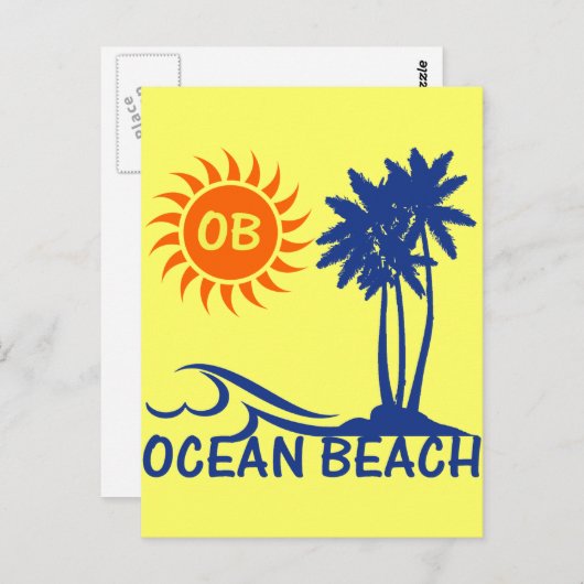 Ocean Beach Briefkaart (Voorkant / Achterkant)