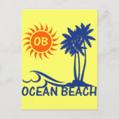 Ocean Beach Briefkaart (Voorkant)