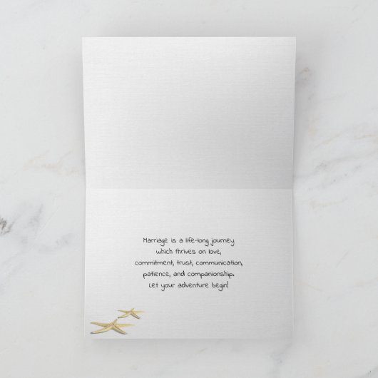 Ocean Beach bruiloft Kaart (Binnen)