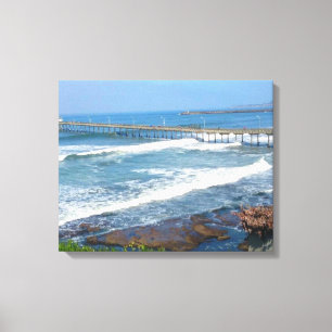 OCEAN BEACH, CALIFORNIA canvas Afdruk