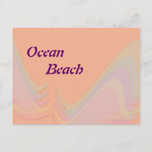 Ocean Beach California Pastel Wings Ansichtkaart Briefkaart