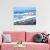 OCEAN BEACH, CALIFORNIË canvas Afdruk (Insitu (Woonkamer))