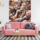 Ocean & Beach Canvas Painting – Coastal Style Wall (Insitu (Woonkamer))