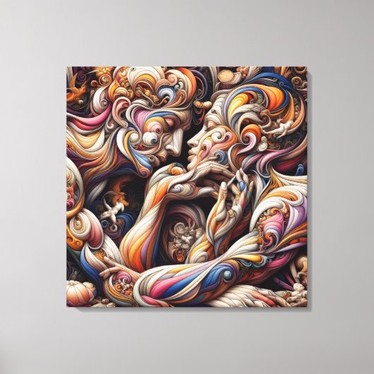 Ocean & Beach Canvas Painting – Coastal Style Wall (Voorkant)