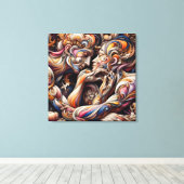 Ocean & Beach Canvas Painting – Coastal Style Wall (Insitu (Houten vloer))