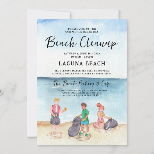 Ocean Beach Cleanup Kaart (Voorkant)