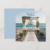 Ocean Beach Coast bruiloft Kaart (Voorkant / Achterkant)
