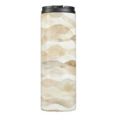 Ocean Beach Coast Sea Turtle Sand Thermosbeker (Achterkant)