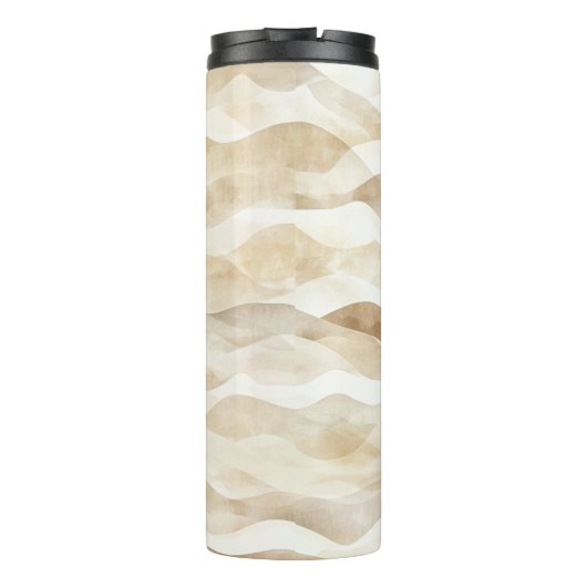 Ocean Beach Coast Sea Turtle Sand Thermosbeker (Achterkant)