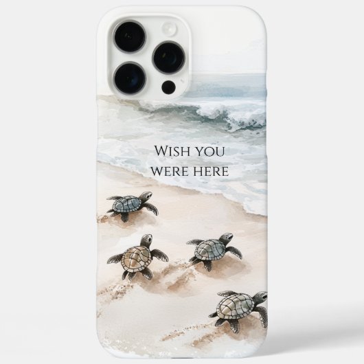 Ocean Beach Coast Sea Turtles Case-Mate iPhone Case (Achterkant)