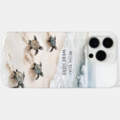 Ocean Beach Coast Sea Turtles Case-Mate iPhone Case (Achterkant (horizontaal))