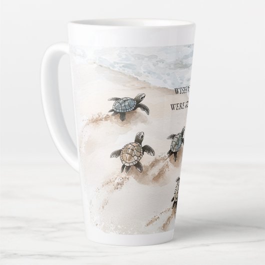 Ocean Beach Coast Sea Turtles Latte Mok (Linkerhoek)