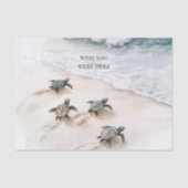 Ocean Beach Coast Sea Turtles Tissuepapier (Voorkant)