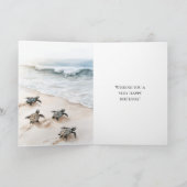 Ocean Beach Coast Zee Schildpadden Kaart (Binnen)