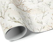 Ocean Beach Coast Zeester Verjaardag Cadeaupapier (Rol Hoek)