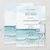 Ocean Beach Coastal Bridal Shower Kaart