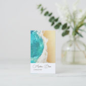 Ocean Beach Coastal Travel Professioneel Stijlvol Visitekaartje (Staand voorkant)