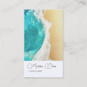 Ocean Beach Coastal Travel Professioneel Stijlvol Visitekaartje (Voorkant)