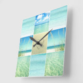 Ocean Beach Collage Wall klok (Hoek)
