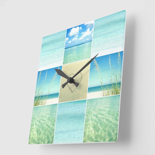 Ocean Beach Collage Wall klok (Hoek)