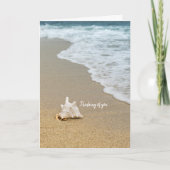 OCEAN BEACH CONCH SHELL SYMPATHY CARD KAART (Voorkant)