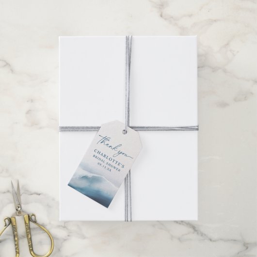 Ocean Beach Dank je  Cadeaulabel (Met Touw)