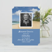 Ocean Beach Death Memorial Service Kaart (Staand voorkant)