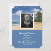 Ocean Beach Death Memorial Service Kaart (Voorkant)