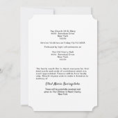 Ocean Beach Death Memorial Service Kaart (Achterkant)