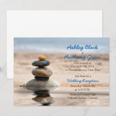 Ocean Beach Destination Wedination Only Reception Kaart (Voorkant / Achterkant)