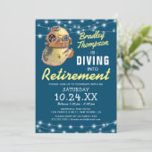 Ocean Beach | Duiken in Pensioen Partij Kaart (Staand voorkant)
