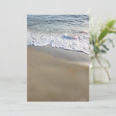 Ocean Beach Elegante All-in-One bruiloft Kaart (Staand voorkant)