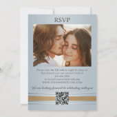 Ocean Beach Elegante All-in-One bruiloft Kaart (Achterkant)