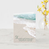 Ocean Beach en Starfish Sympathie Kaart (Gele Bloem)