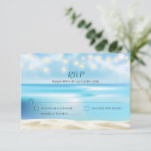 Ocean Beach Fairy Lights RSVP Antwoord (Staand voorkant)