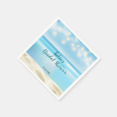 Ocean Beach Fairy Lights Vrijgezellenfeest Servet (Hoek)