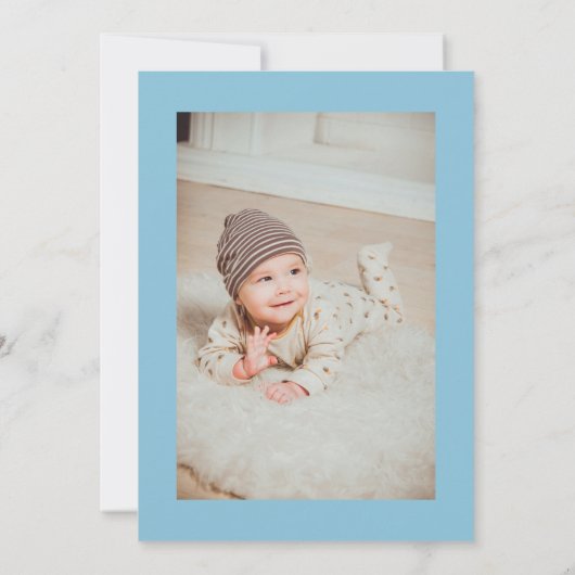 Ocean Beach Foto Begrafenis viering van het leven Kaart (Achterkant)