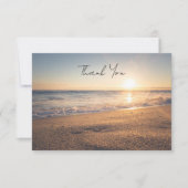 Ocean Beach Foto Begrafenismonument Dank u kaart (Voorkant)
