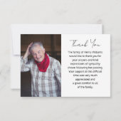 Ocean Beach Foto Begrafenismonument Dank u kaart (Achterkant)