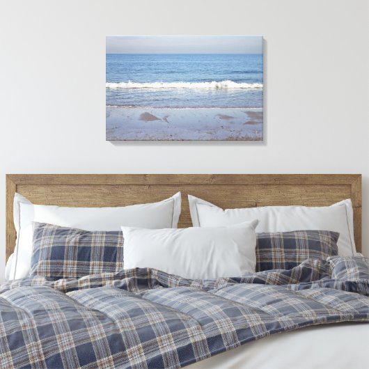 Ocean beach foto canvas afdruk (Insitu (Slaapkamer))