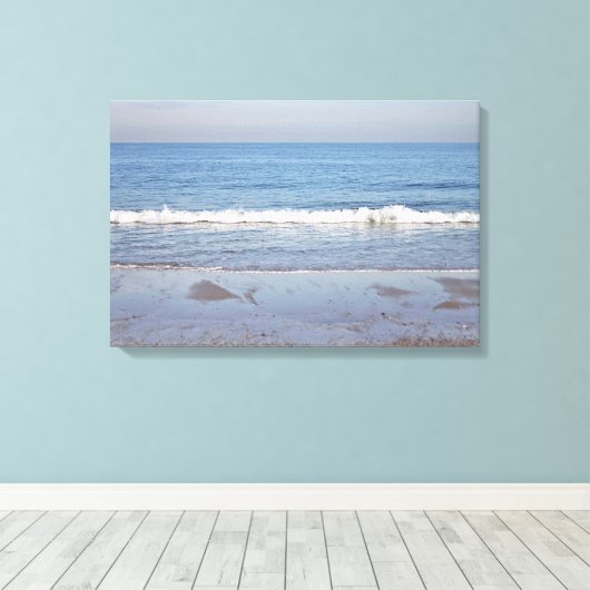 Ocean beach foto canvas afdruk (Insitu (Houten vloer))