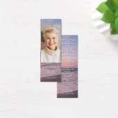 Ocean Beach Foto Memorial begrafenisgedicht Bladwi Mini Visitekaartjes (Bureau)