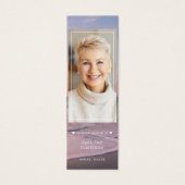 Ocean Beach Foto Memorial begrafenisgedicht Bladwi Mini Visitekaartjes (Voorkant)