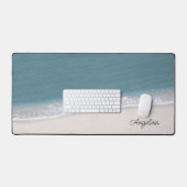 Ocean Beach Foto Script Naam Bureaumat (Keyboard & Muis)