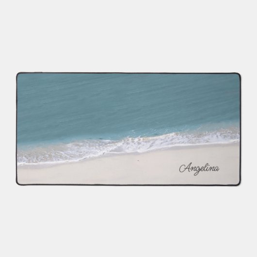 Ocean Beach Foto Script Naam Bureaumat (Voorkant)