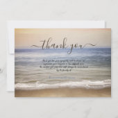 Ocean Beach Fotoviering van het Leven Bedankkaart (Voorkant)