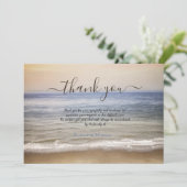Ocean Beach Fotoviering van het Leven Bedankkaart (Staand voorkant)