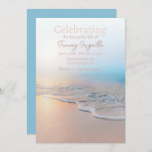 Ocean Beach Funeral Celebration of Life Kaart (Voorkant / Achterkant)